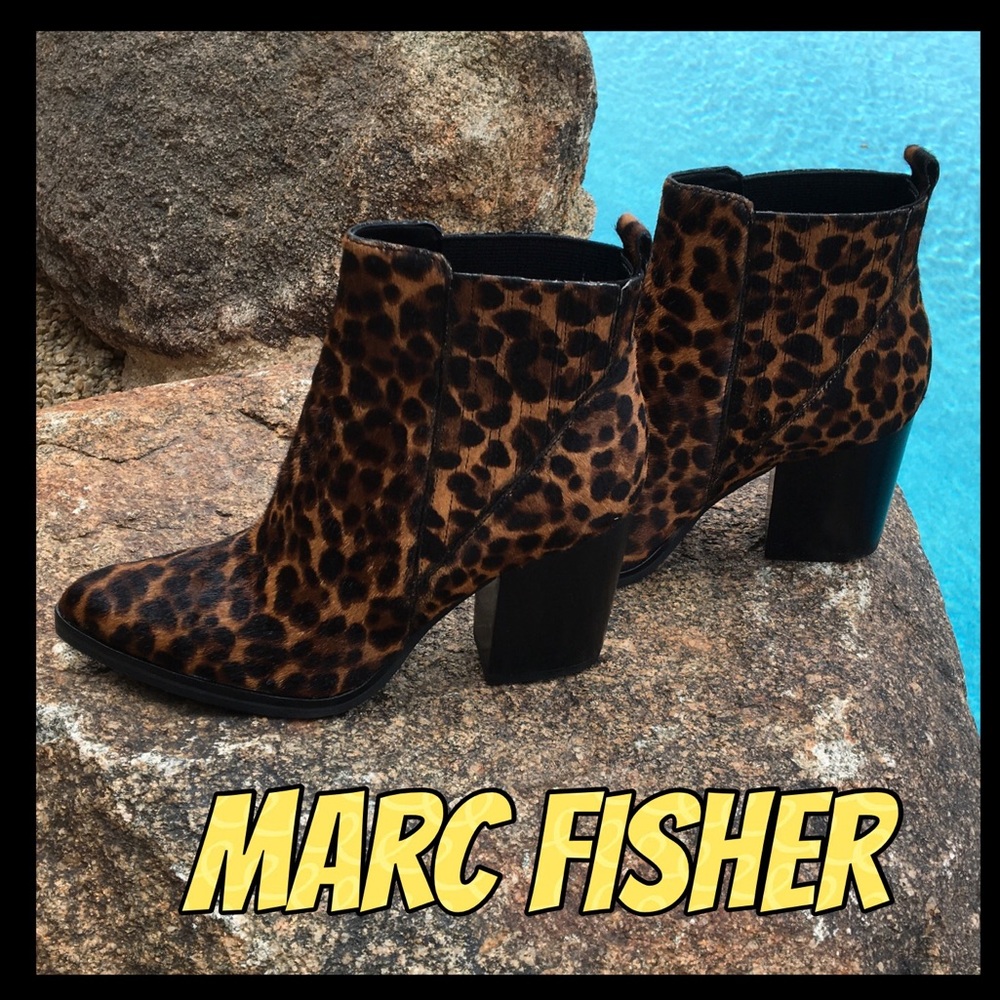 🧡NWT🧡Marc Fisher pointy toe leopard bootie